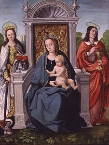 Madonna mit Kind, St. Katharina und St. Johannes der Evangelist, ca. 1530-40