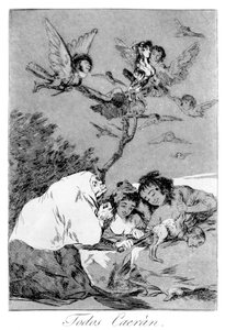 Alles wird fallen, 1799 von Francisco de Goya
