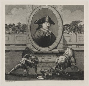 Stierkämpfe: Frontispiz von Francisco de Goya