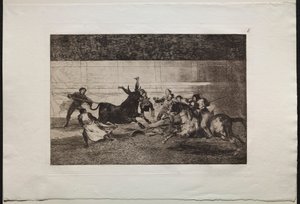 Stierkämpfe: Der Tod von Pepe Illo (2. Komposition) von Francisco de Goya