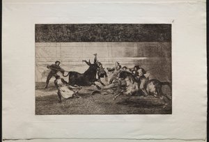 Stierkämpfe: Der Tod von Pepe Illo, 2. Komposition, 1876 von Francisco de Goya