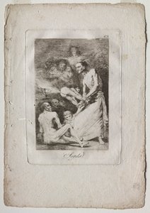 Caprichos: Blasen, 1799 von Francisco de Goya