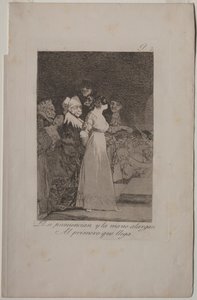 Caprichos: Sie sagen Ja und geben dem Erstbesten die Hand von Francisco de Goya