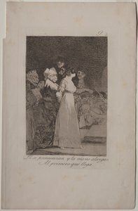 Caprichos: Sie sagen, "Ja" und geben ihre Hand dem Erstbesten. von Francisco de Goya