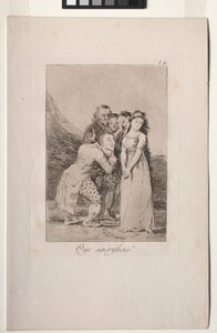 Caprichos: Was für ein Opfer! von Francisco de Goya