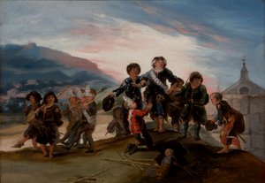 Kinder spielen Soldaten, 1786 von Francisco de Goya