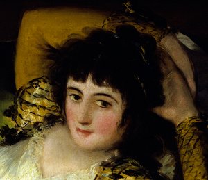 Detail von „La maja vestida“ (Die bekleidete Maja)