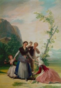 Die Blumenmädchen oder Frühling von Francisco de Goya