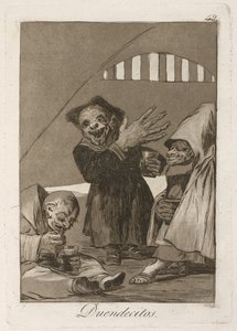 Duendecitos. Kobolde. Aus Los Caprichos, 1797-1798 von Francisco de Goya