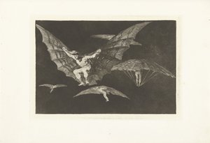 Eine Art zu fliegen (Los Disparates) von Francisco de Goya
