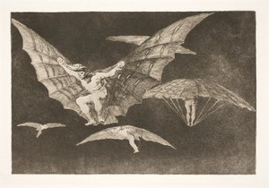 Eine Art zu fliegen (Wo ein Wille ist, ist auch ein Weg) von Francisco de Goya