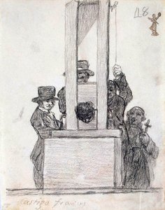 Französische Strafe, zwischen 1824 und 1828 von Francisco de Goya