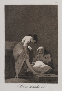 Es ist schön gespannt (Bien tirada está) von Francisco de Goya