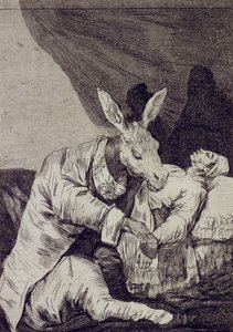 Von welchem Übel wird er sterben Capricho Nr. 40 von Francisco de Goya