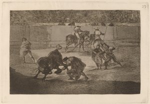 Pepe Illo macht den Pass des "Recorte" von Francisco de Goya
