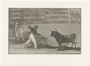 Stierkämpfer mit Banderilla von Francisco de Goya