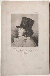 Die Caprichos: Porträt von Goya von Francisco de Goya
