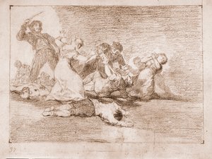 Die Schrecken des Krieges: Schändlicher Gewinn von Francisco de Goya