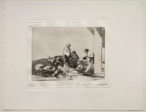 Die Schrecken des Krieges: Es nützt nichts zu schreien von Francisco de Goya