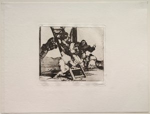 Die Schrecken des Krieges: Es ist ein harter Schritt! von Francisco de Goya