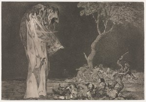 Die Sprichwörter: Torheit der Angst von Francisco de Goya