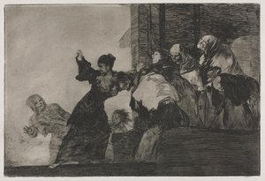 Die Sprichwörter: Arme Torheit, 1864 von Francisco de Goya