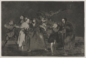 Die Sprichwörter: Wunden heilen schneller als hastige Worte von Francisco de Goya