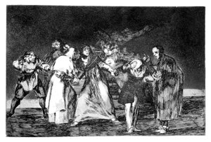 Die Ermahnungen, 1819-1823 von Francisco de Goya
