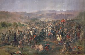 Schlacht bei Las Navas de Tolosa, in der die Könige von Kastilien die Almohaden 1212 besiegen