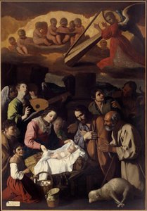 Anbetung der Hirten Gemälde von Francisco de Zurbaran (1598-1664) 17. Jahrhundert Grenoble, Museum der Schönen Künste von Francisco de Zurbaran