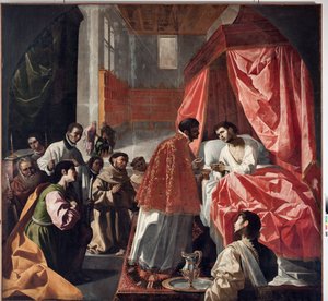 Letzte Kommunion des hl. Bonaventura von Francisco de Zurbaran