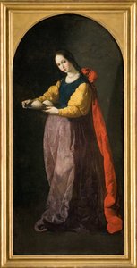Heilige Agatha, zwischen 1630 und 1635 von Francisco de Zurbaran