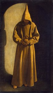 Heiliger Franziskus mit einem Schädel in den Händen, ca. 1630