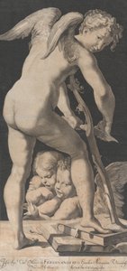 Amor schärft seinen Bogen, 1645-72