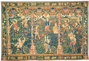 Exotische Grün-Tapisserie, möglicherweise Tournai, erste Hälfte des 16. Jahrhunderts