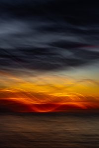 Lebendiger Ozean-Sonnenuntergang
