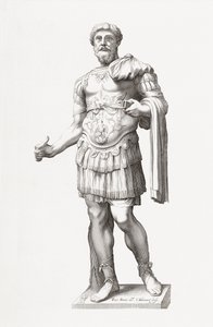 Römischer Kaiser Marcus Aurelius. Porträt. von Francois Perrier