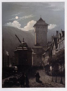 Schloss Boppart. In „Der monumentale und malerische Rhein“. Lithographien von Fourmais und Stroobant