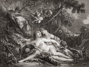 Jupiter und Kallisto. (Druck)