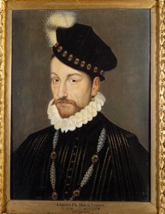 Porträt von Karl IX. (1550-1574), König von Frankreich von Francois (workshop of) Clouet
