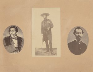General Tomas Mejia, Kaiser Maximilian, General Miramon von Francois Aubert