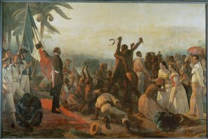 Proklamation der Freiheit der Schwarzen in den Kolonien von François Auguste Biard
