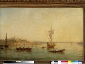 Ansicht des Eingangs des Bosporus in Konstantinopel von Francois Barry