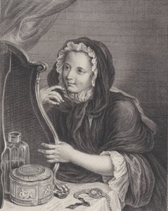 Die kokette Witwe von Francois Bernard Lepicie