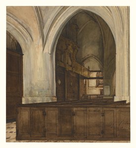 Innenraum der Abtei von Aramont von François Bonvin