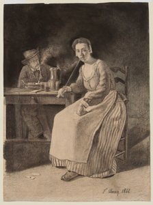 Innenansicht einer Taverne von François Bonvin