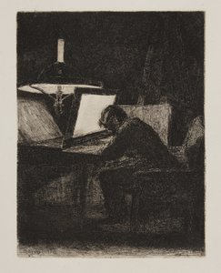 Der Drucker (Le Graveur) von François Bonvin