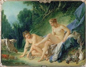 Diana beim Baden nach der Jagd (Detail)