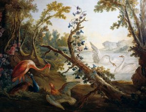 Landschaft mit Schwänen, ca. 1765 (Detail)