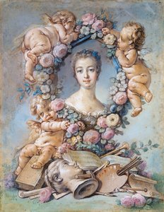Porträt der Marquise de Pompadour (1721-1764) von François Boucher